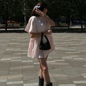 Brunette The Label Light Pink Mini Dress